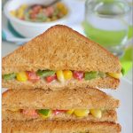 Sweet Corn Capsicum Sandwich Recipe