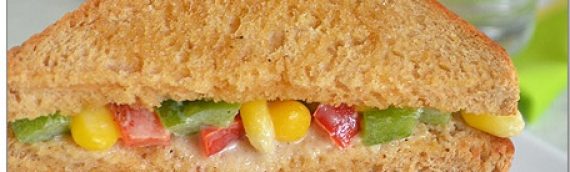 Sweet Corn Capsicum Sandwich