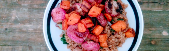 Warm Farro Salad With Roasted Root Vegetables